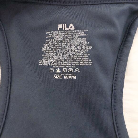 5/$25 Fila Racerback Workout Tank Built In Bra Med - Picture 7 of 8